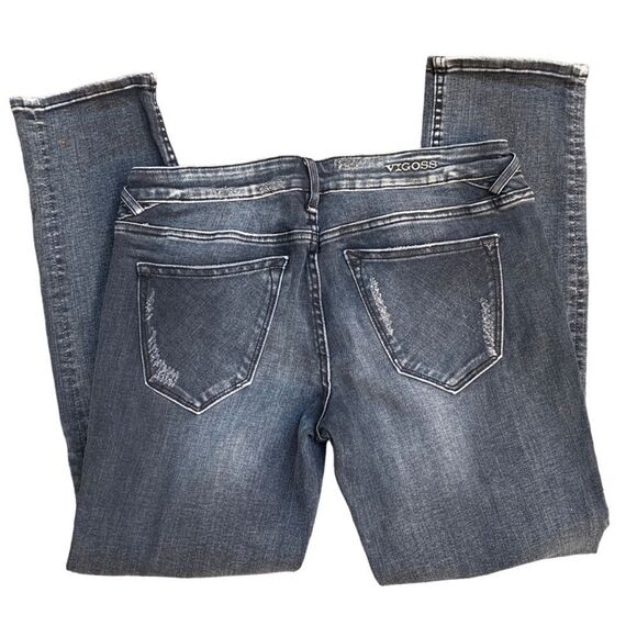 Vigoss Jagger Skinny Jeans Black Distressed Women’s Sz 28 x 27 Medium Wash - Picture 4 of 12